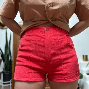 Hammies Red Corduroy Shorts